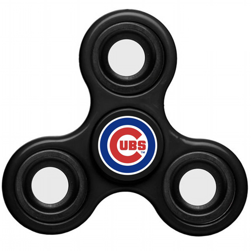 MLB Chicago Cubs 3 Way Fidget Spinner C44 - Black